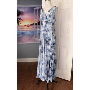 ASTR HOLLAND RUFFLE TIE DYE MAXI DRESS Large